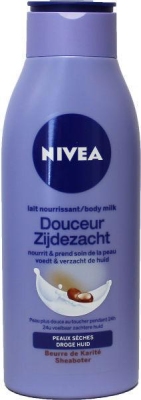 Foto van Nivea bodymilk zijdezacht droge huid 250ml via drogist