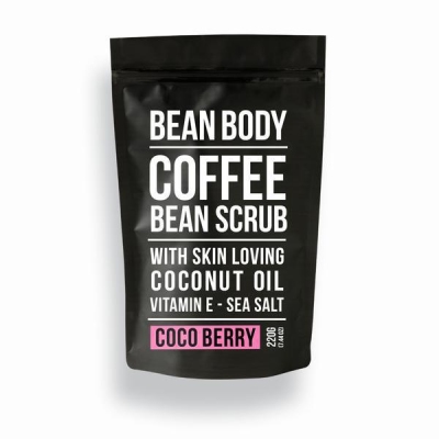 Foto van Bean body coffee bean scrub coconutberry 220g via drogist
