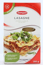 Foto van Semper soft glutenvrije lasagnebladen 250gr via drogist