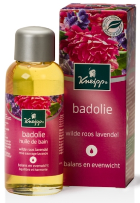 Foto van Kneipp badolie schuimend wilde roos lavendel 100ml via drogist