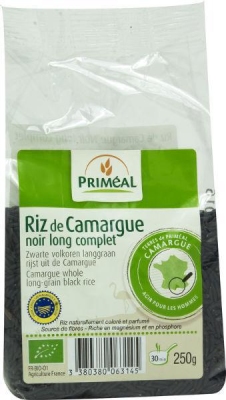 Foto van Primeal zwarte volkoren langgraan camargue 250g via drogist