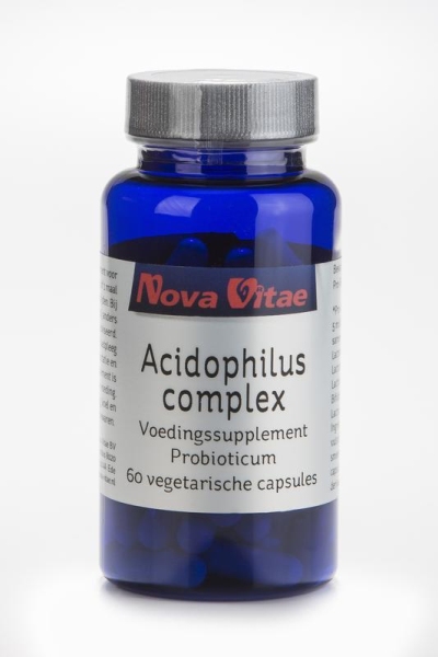Foto van Nova vitae acidophilus complex 60cap via drogist
