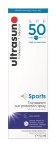 Ultrasun sports spray spf 50 150ml  drogist