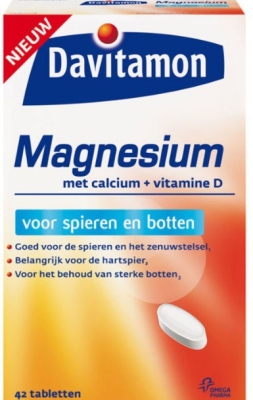 Foto van Davitamon magnesium spieren en botten 42tb via drogist