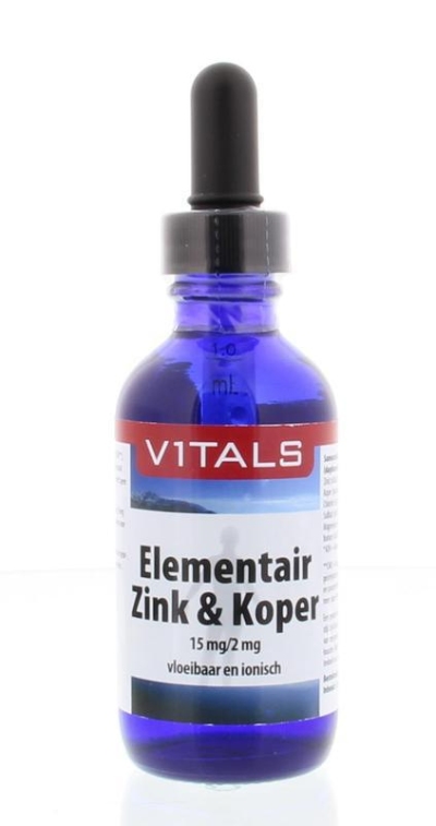 Foto van Vitals elementair zink & koper 60ml via drogist