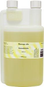 Foto van Alive massageolie amandelolie 100% 1000ml via drogist