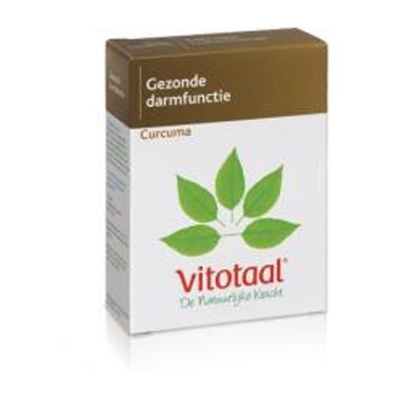 Foto van Vitotaal curcuma 45cap via drogist