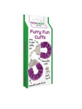 Foto van Toyjoy funny fun cuffs purple plush handboeien 1 stuk via drogist