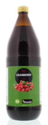 Hanoju bio cranberry sap glas fles 1000ml  drogist