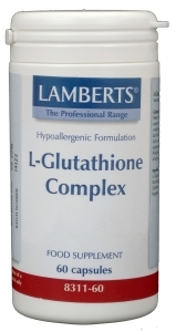 Foto van Lamberts l-glutathion complex 60cap via drogist