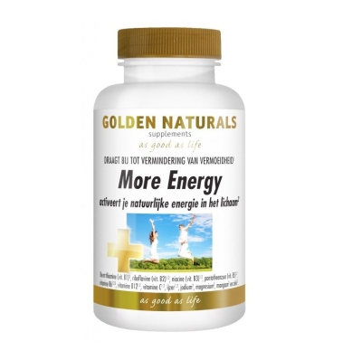 Foto van Golden naturals more energy tabletten 90tb via drogist