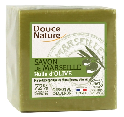 Foto van Douce nature zeep marseille olijf 300g via drogist