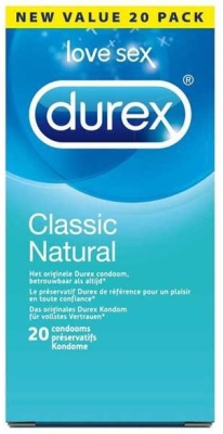 Durex natural classic 20 stuks  drogist