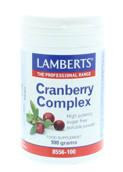 Foto van Lamberts cranberry complex 100g via drogist