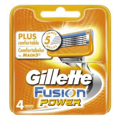 Foto van Gillette fusion power mesjes 4st via drogist