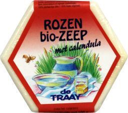 Foto van Traay zeep roos/calendula bio 100g via drogist