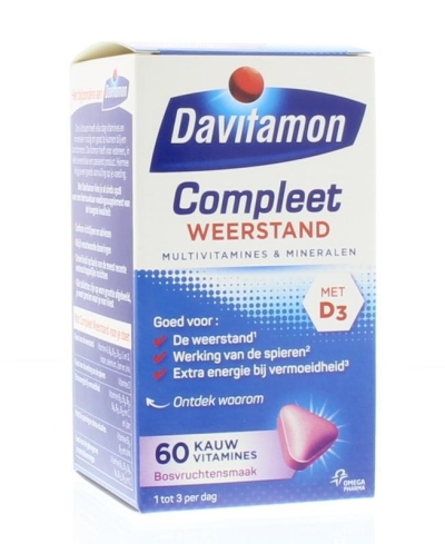 Davitamon kauwvitamines compleet bosvruchten 60tb  drogist