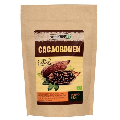 Foto van Superfoodz cacaobonen bio raw 300g via drogist