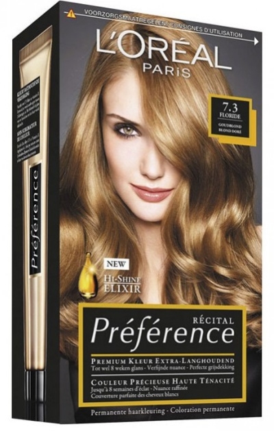 Foto van L'oréal paris preference 7.3 goudblond verp. via drogist