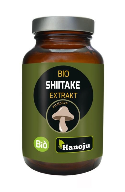 Foto van Hanoju bio shiitake extract 90vc via drogist