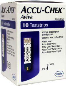 Accu chek aviva diabetes teststrip 10st  drogist