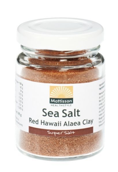 Foto van Mattisson sea salt hawai red alaea clay 90g via drogist