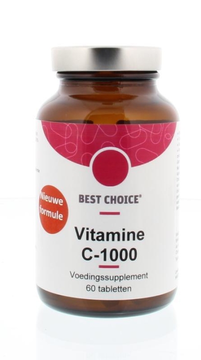 Foto van Best choice vitamine c 1000 time release 60tab via drogist