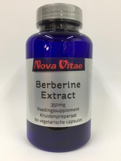 Foto van Nova vitae berberine hci extract 350 mg 60vc via drogist