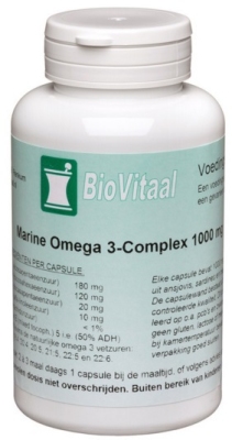 Foto van Biovitaal voedingssupplementen marine omega 3 complex 120 capsules via drogist