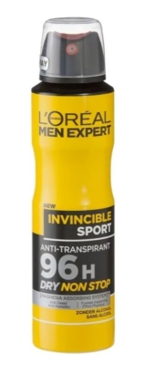 Foto van L'oréal paris men expert deodorant spray invincible 150ml via drogist