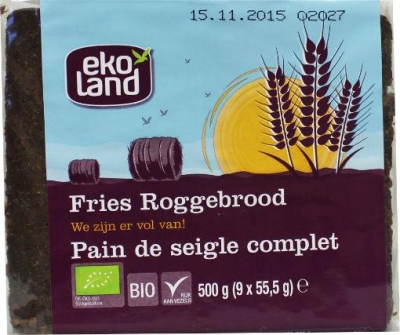 Foto van Ekoland fries roggebrood 500g via drogist