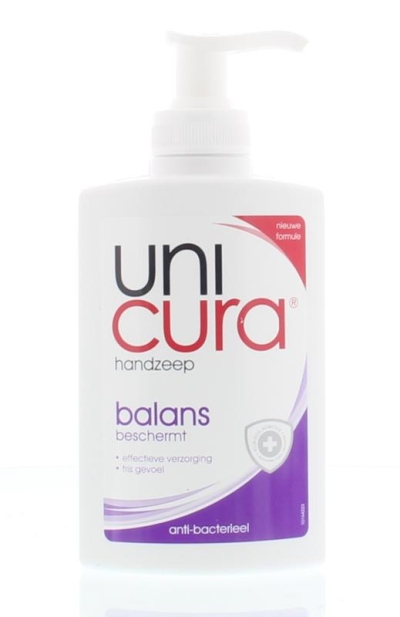 Foto van Unicura handzeep balance pomp 250ml via drogist