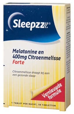 Foto van Sleepzz melatonine citroenmelisse 50tab via drogist