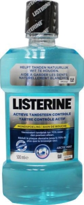 Foto van Listerine mondspoeling actieve tandsteen controle 500ml via drogist