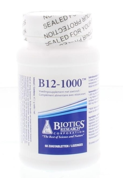 Biotics vitamine b12 1000 mcg 60zt  drogist