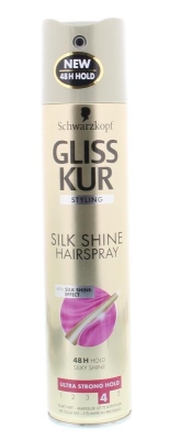 Gliss kur haarlak hold & silk gloss extra strong 250ml  drogist