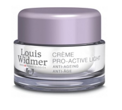 Foto van Louis widmer pro-active cream light ongeparfumeerd 50ml via drogist