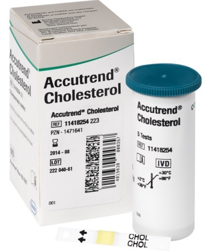 Accu chek cholesterol strips 25st  drogist