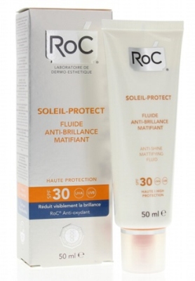 Roc soleil protect anti-shine mattifying fluid spf30 50ml  drogist