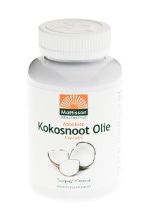 Foto van Mattisson absolute kokosnoot olie 1000mg 120sft via drogist