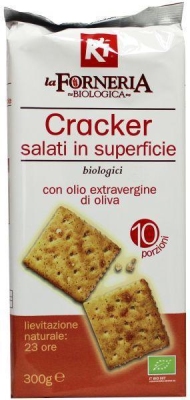 Foto van Forneria crackers olijfolie zout 300g via drogist