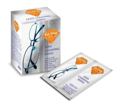Ultra clean lens cleaning wipes 30st  drogist