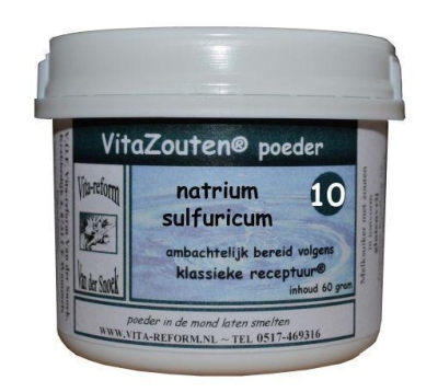 Foto van Vita reform van der snoek natrium sulfuricum poeder nr. 10 60g via drogist