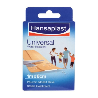 Hansaplast universal 1m x 6cm 1st  drogist