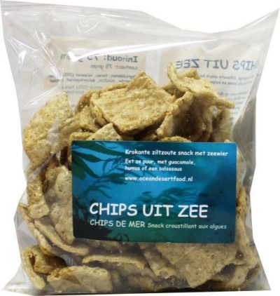 Foto van Sea tangle chips uit zee 75g via drogist