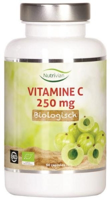 Foto van Nutrivian vitamine c250 mg biologisch 60tab via drogist