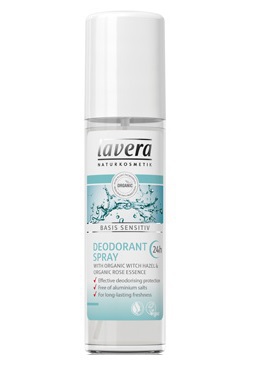 Foto van Lavera basis sensitive deodorant spray 75ml via drogist