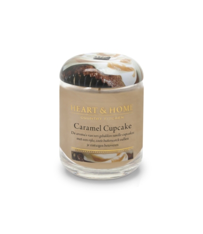 Heart & home middelgrote geurkaars - caramel cupcake 1st  drogist