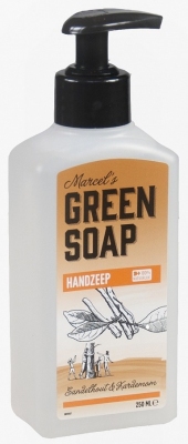 Foto van Marcels green soap handzeep sandelhout & kardemom 250ml via drogist