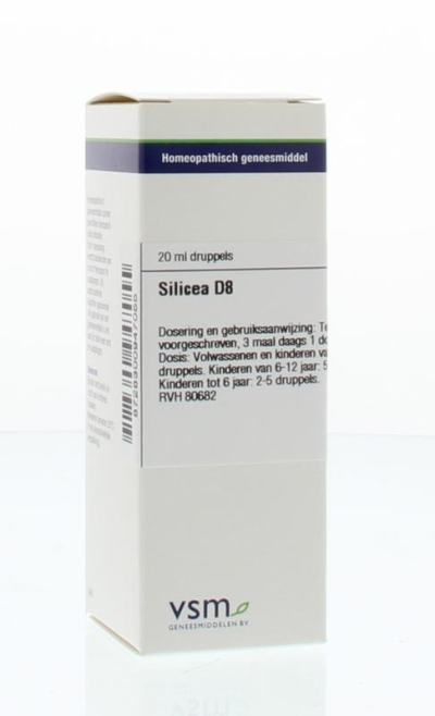 Foto van Vsm silicea d8 20ml via drogist